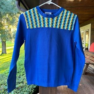 HAPPY SHEEP Crew Neck Cotton Sweater! NWT!